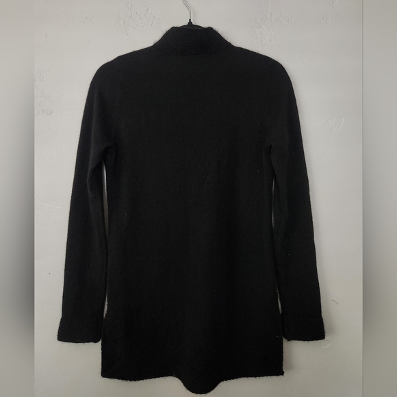 Tory Burch Cashmere Longsleeve Longline Tunic Black XS - Picture 4 of 8